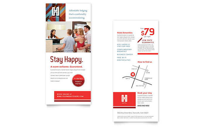 Hotel Rack Card Template