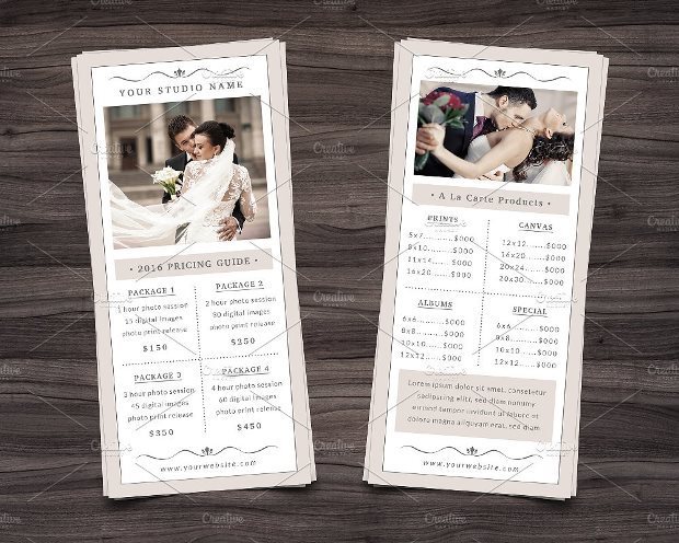 Photography Rack Card Template