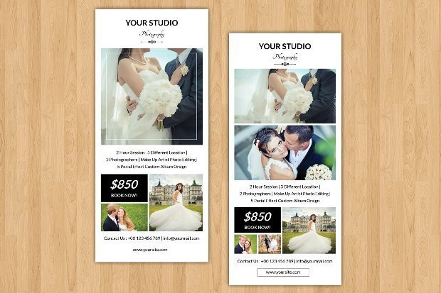 Wedding Photographer Rack Card-V241