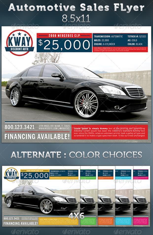 Automotive Sales Ad Flyer Template