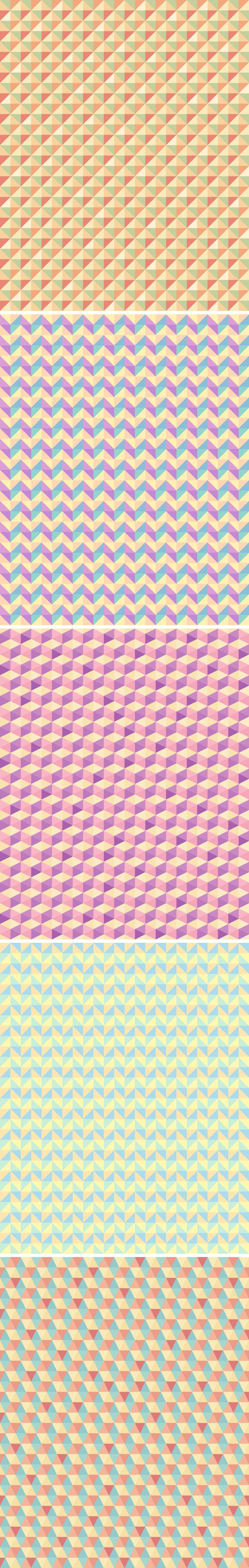 5 Seamless Polygon Backgrounds