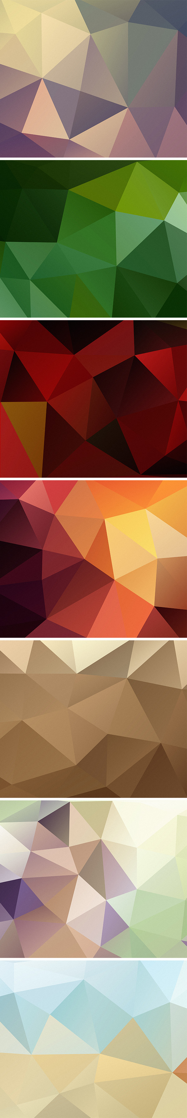 7 HD Polygon Backgrounds