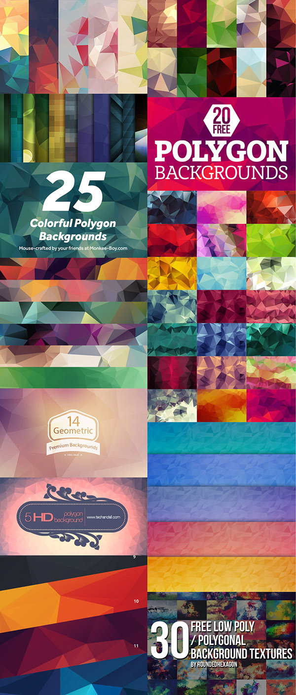 Free Polygon Background Packs
