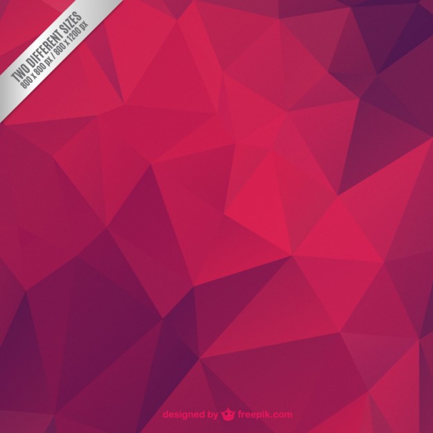 Red Abstract Polygonal Background