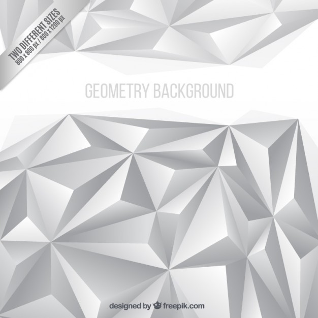White Polygons Background