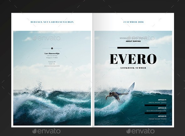 Amazing Minimal Magazine - InDesign Template