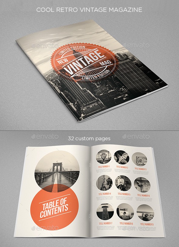 Cool Retro Vintage Magazine
