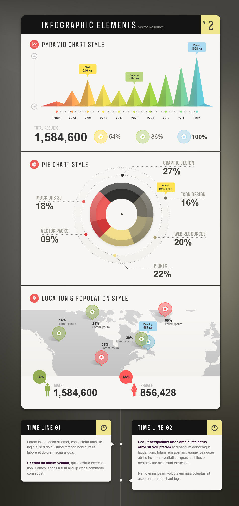 Infographic Vector Elements Vol2