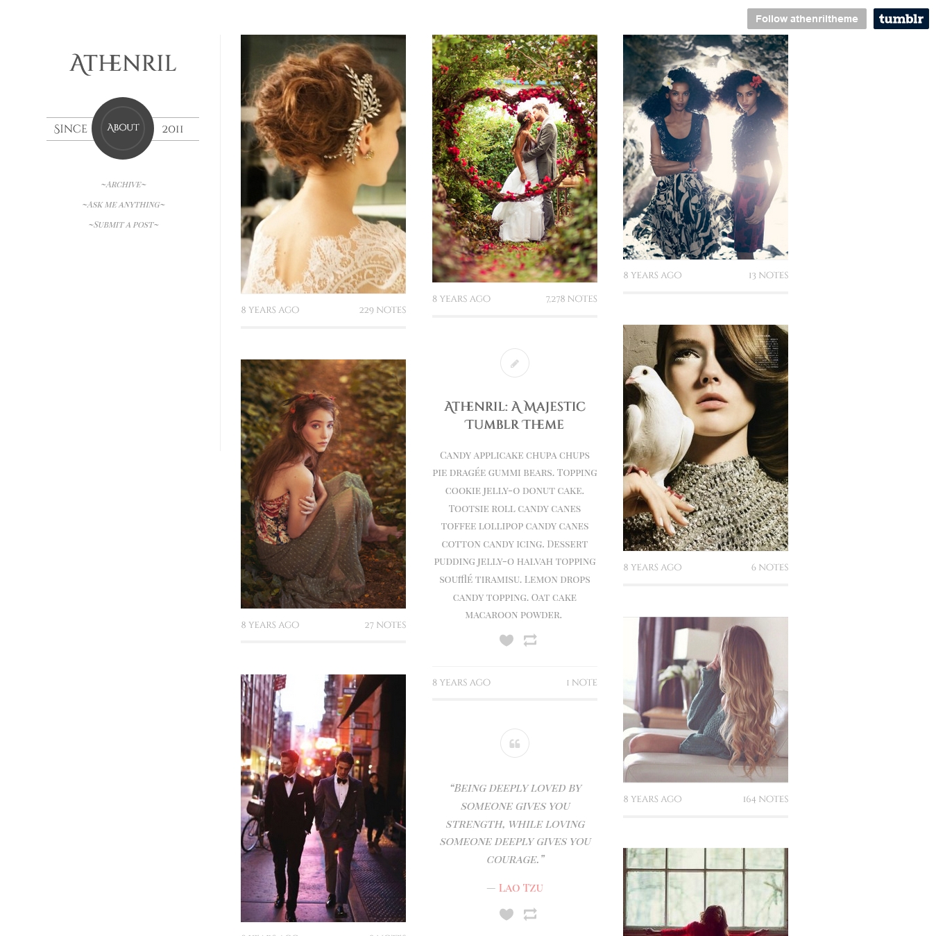 Athenril Tumblr Theme