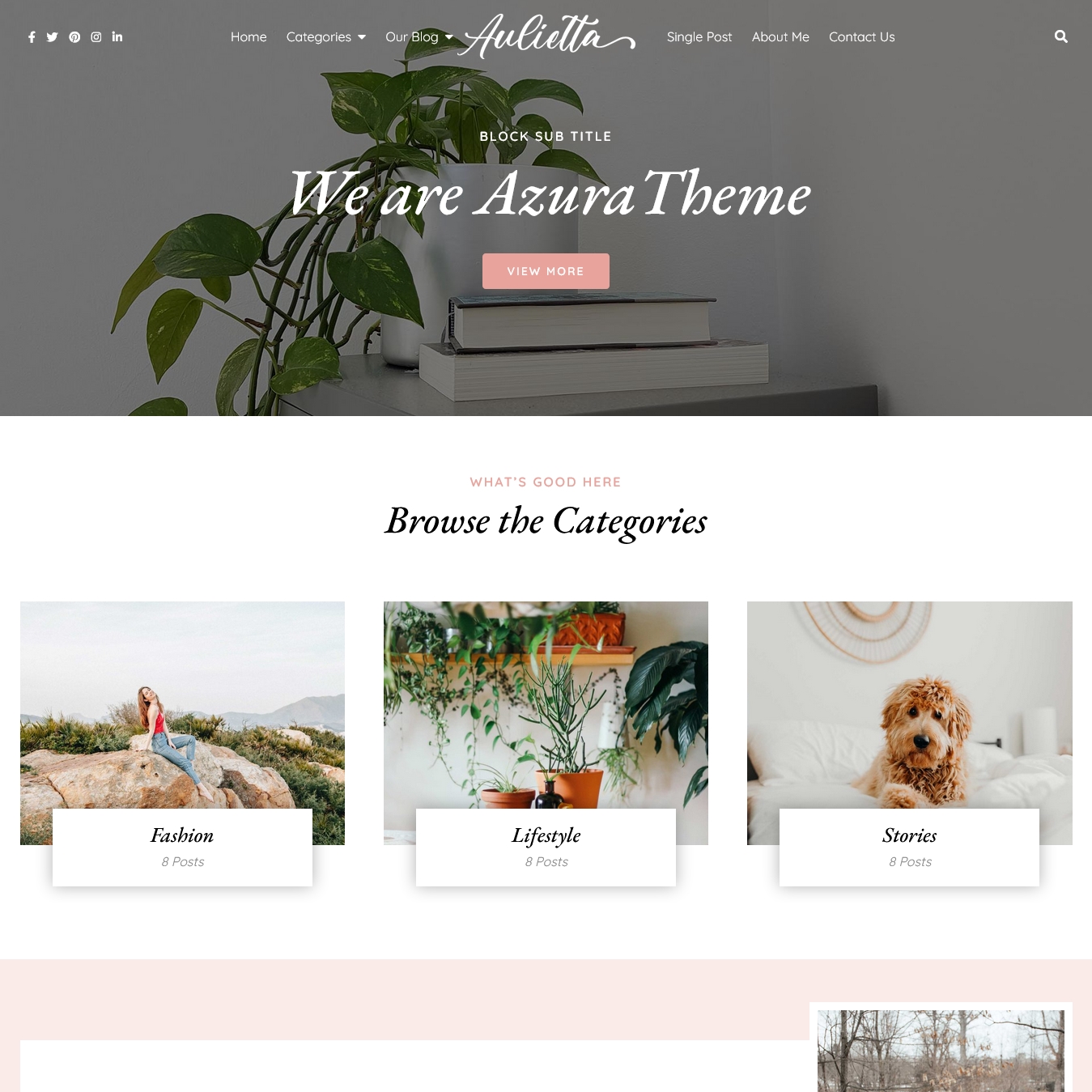 Aulietta Modern & Clean Blog WordPress