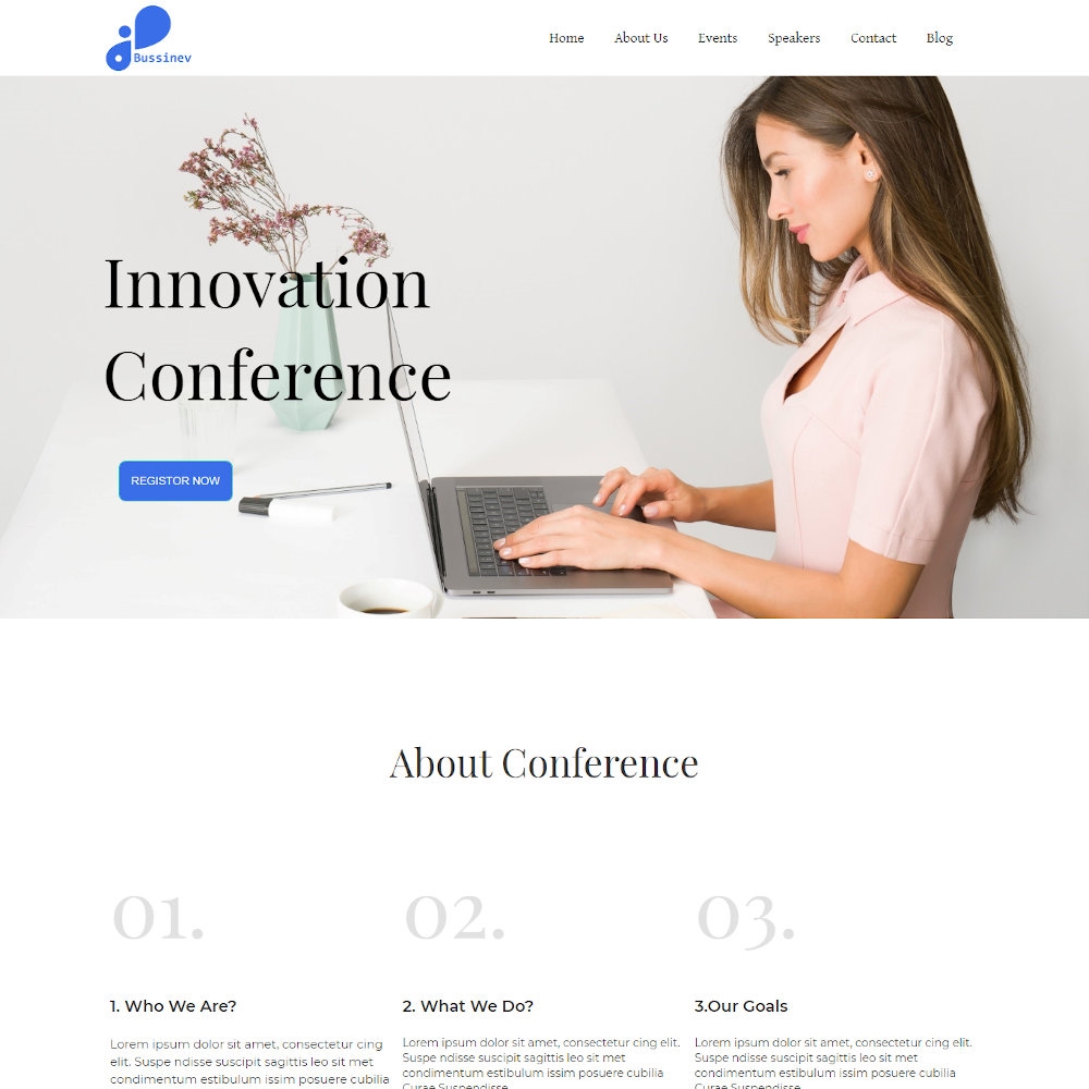 Bussinev Business Events Conference Joomla Template