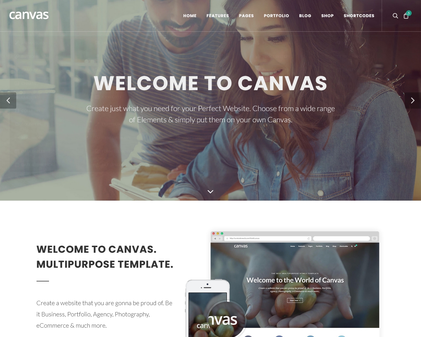 Canvas The Multi-Purpose HTML5 Template