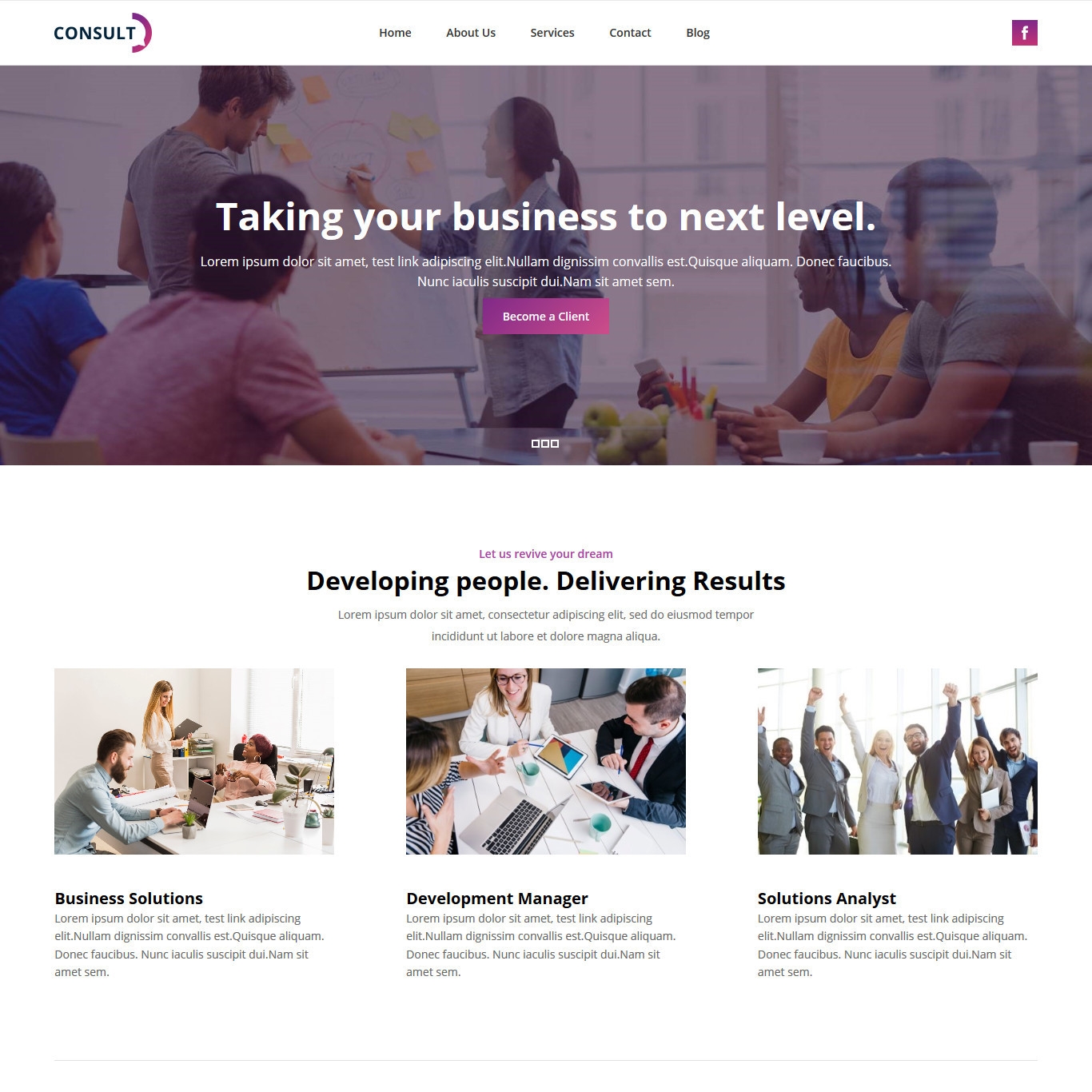 Consult Consulting Company Free Joomla Template