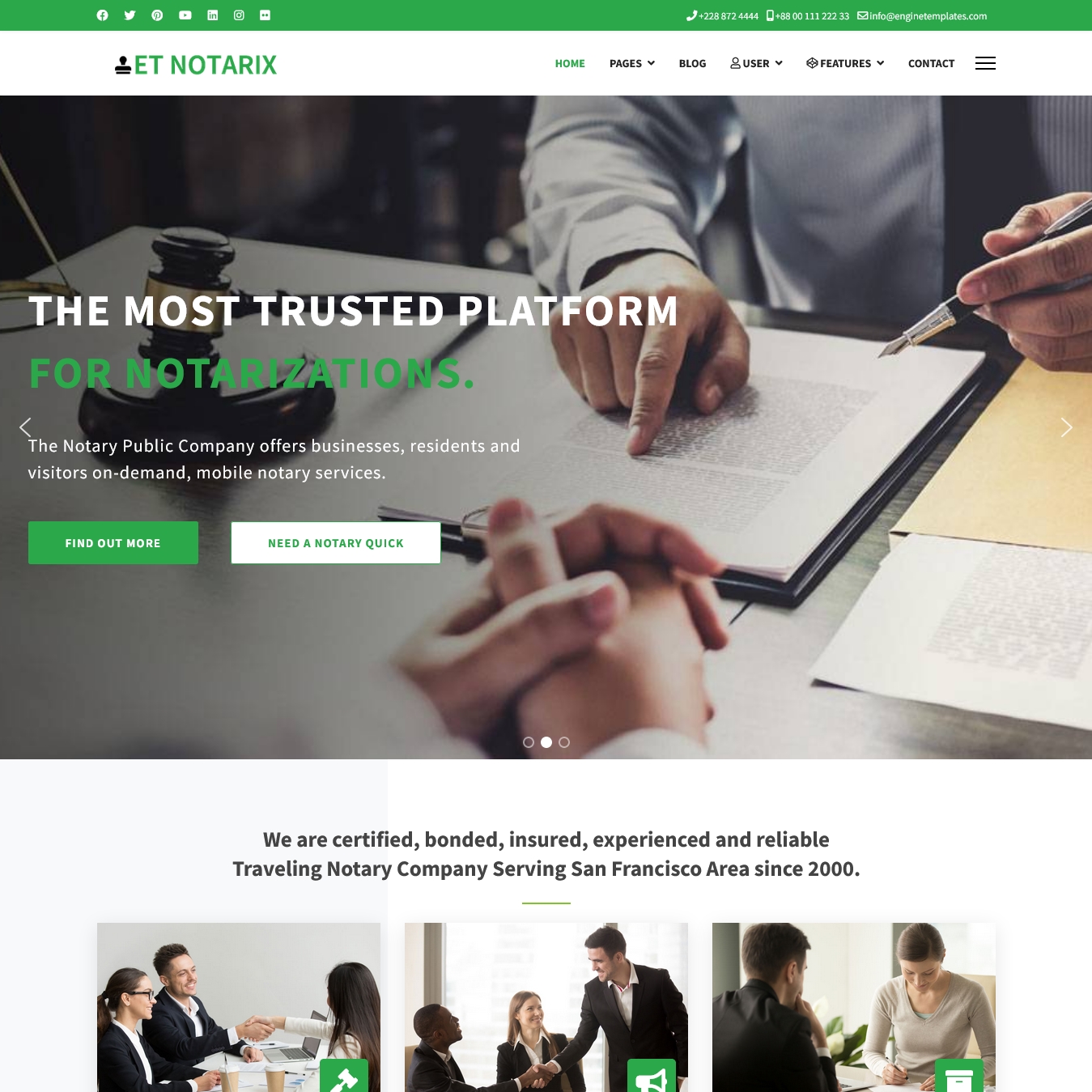 ET Notarix Notary Joomla Template