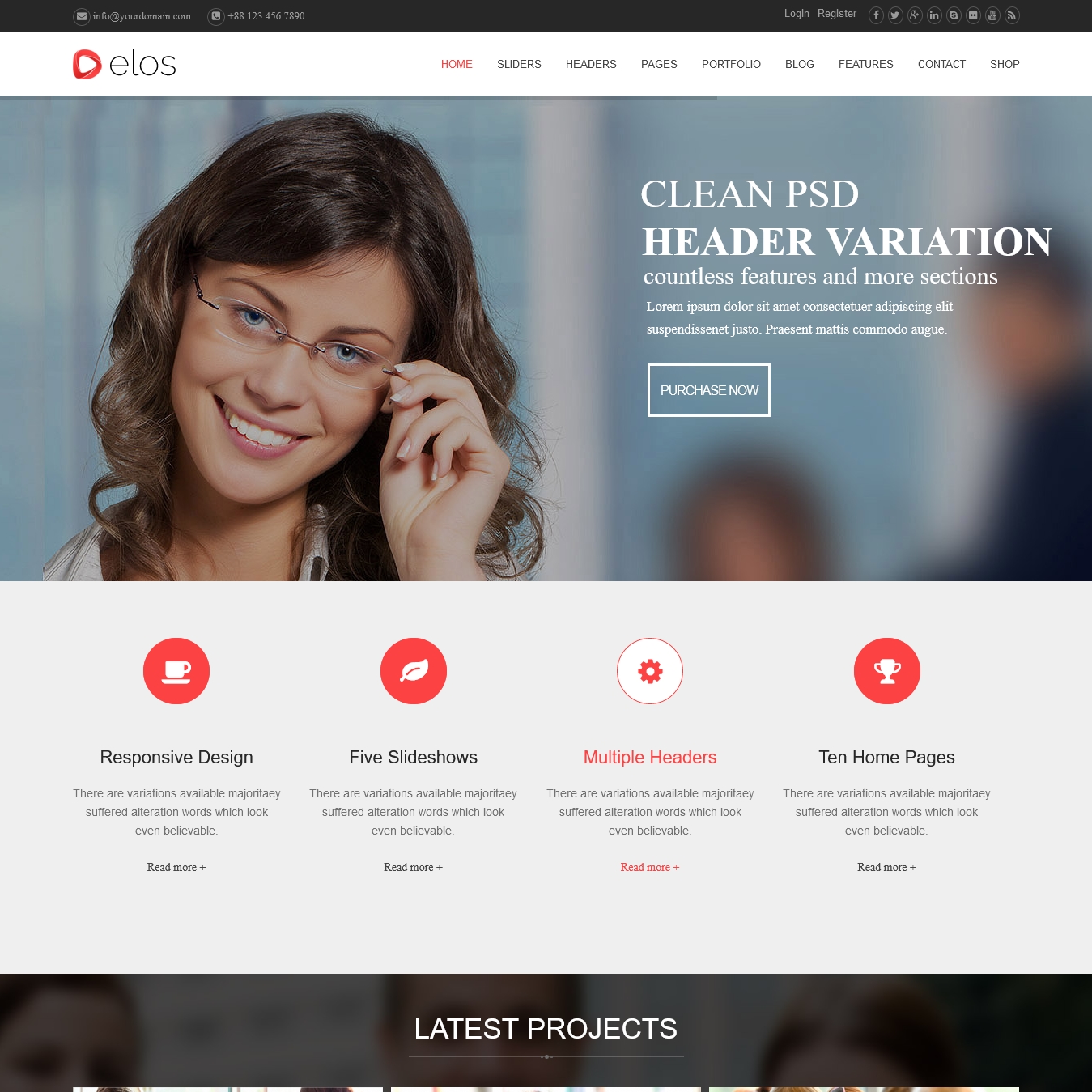 Elos Responsive MultiPurpose Joomla Theme