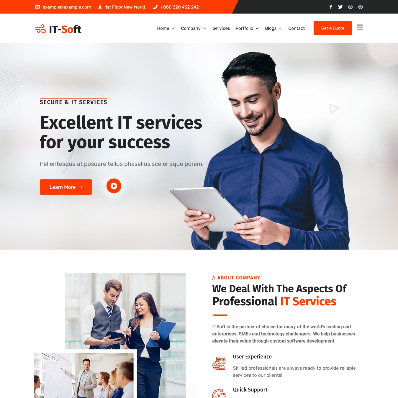 IT-Soft IT-Solution & Multi-Purpose WordPress Theme