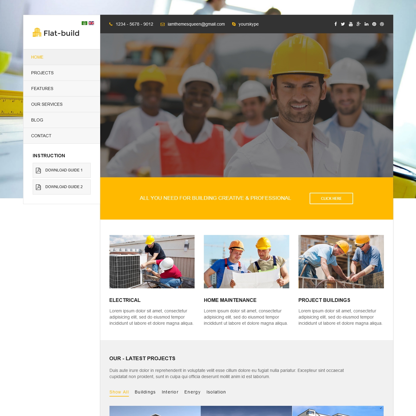 Joomla Construction Business Theme