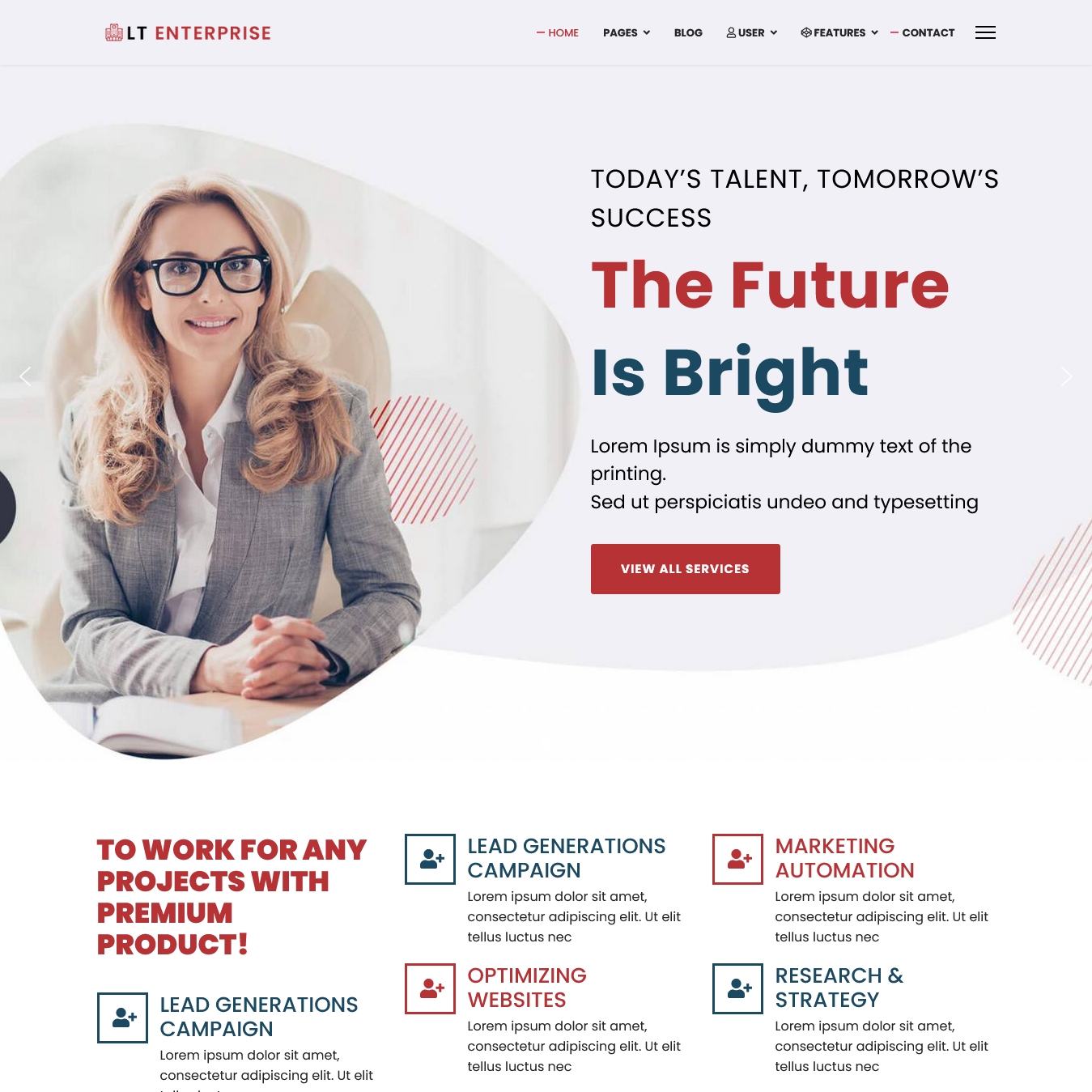 LT Enterprise Business Cooperation Free Joomla Template