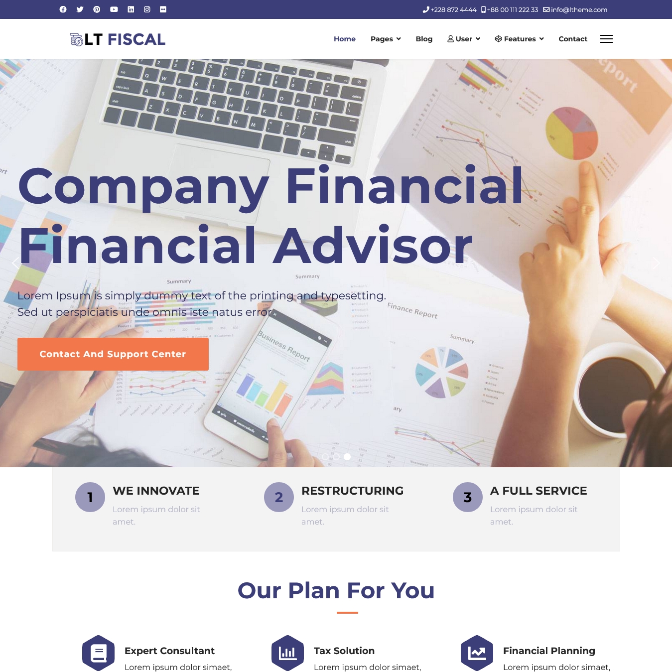 LT Fiscal Finance Free Joomla Template