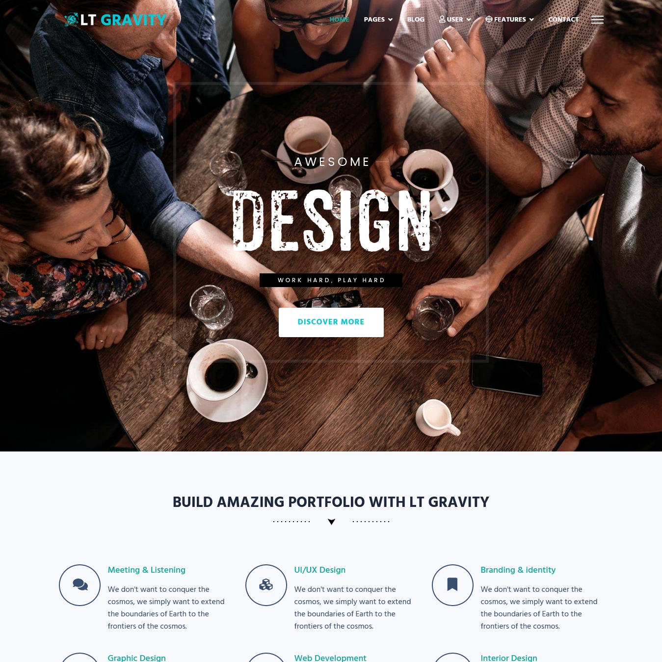 LT Gravity Portfolio Free Joomla Template