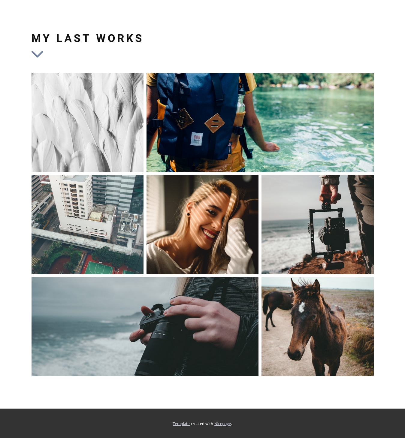 Last Works Gallery WordPress Theme