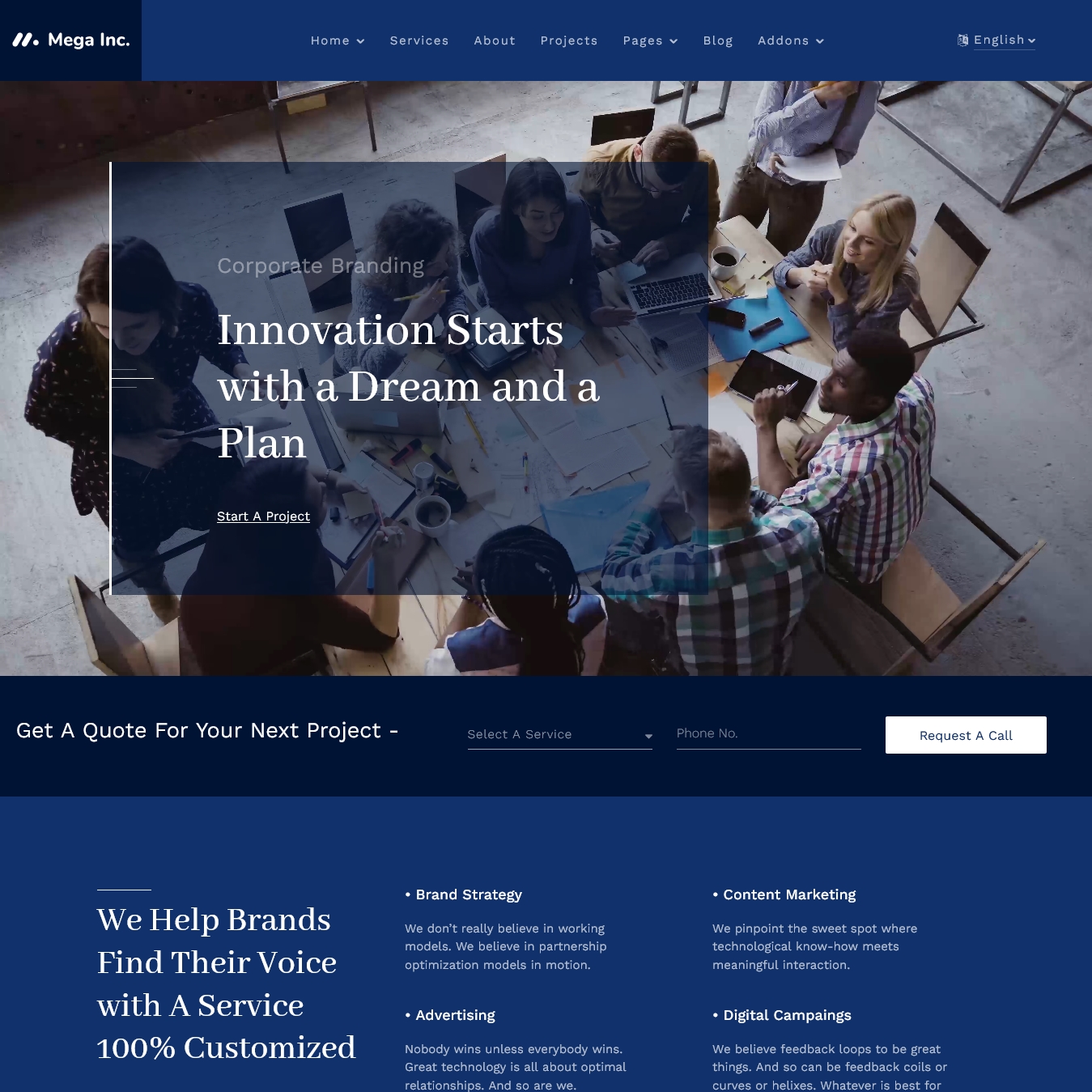 Mega Inc Corporate Agency & Business Joomla Template