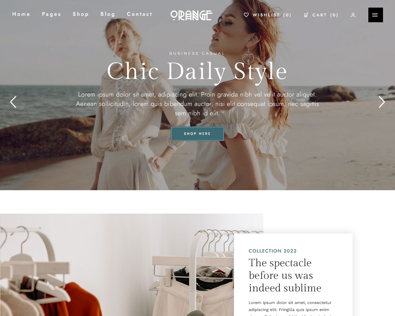 Orange Multipurpose eCommerce HTML Template