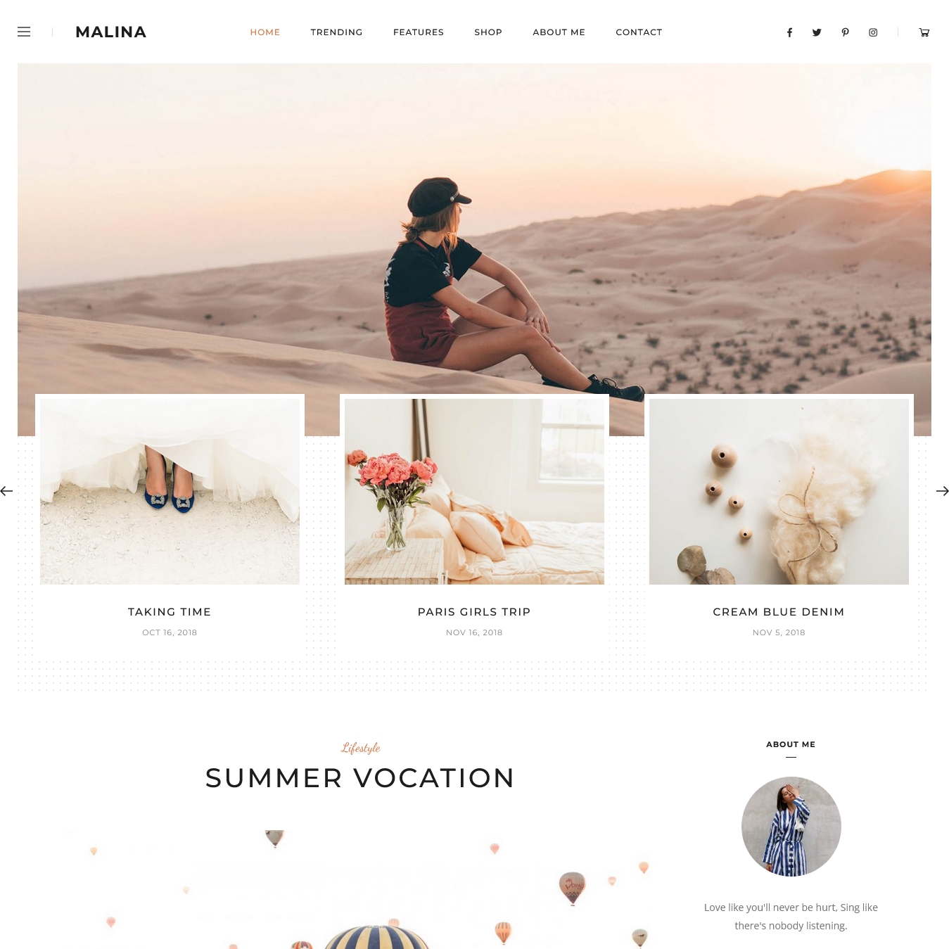 Personal WordPress Blog Theme