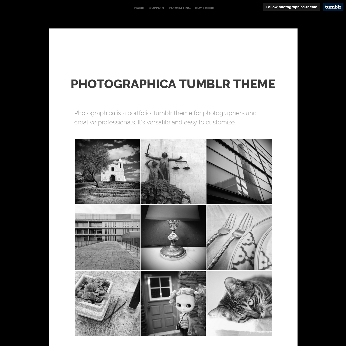 Photographica Tumblr Theme