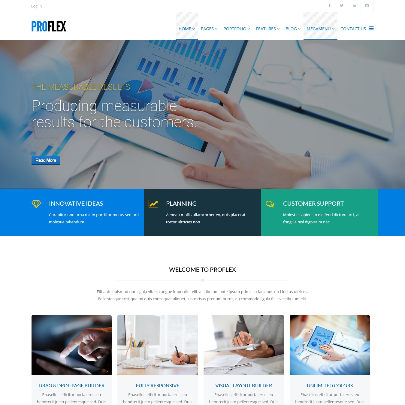 ProFlex MultiPurpose Corporate Joomla Template