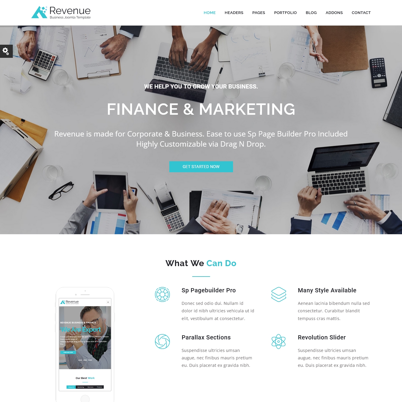 Revenue Business Joomla Template