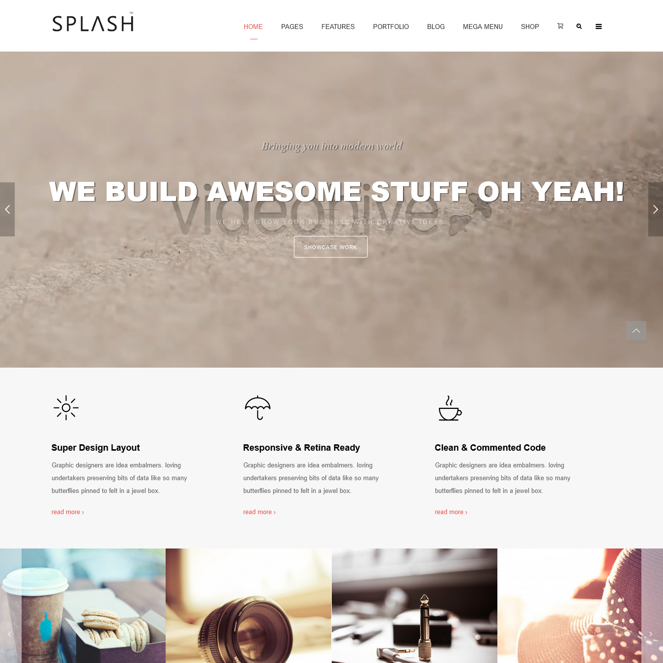 Splash Multi-Purpose Joomla Template