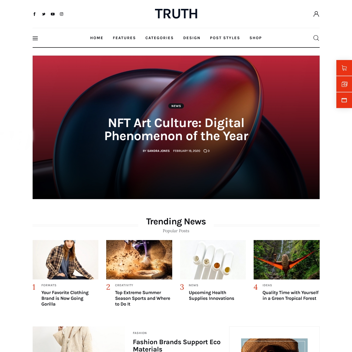 Truth Blog FSE WordPress Theme