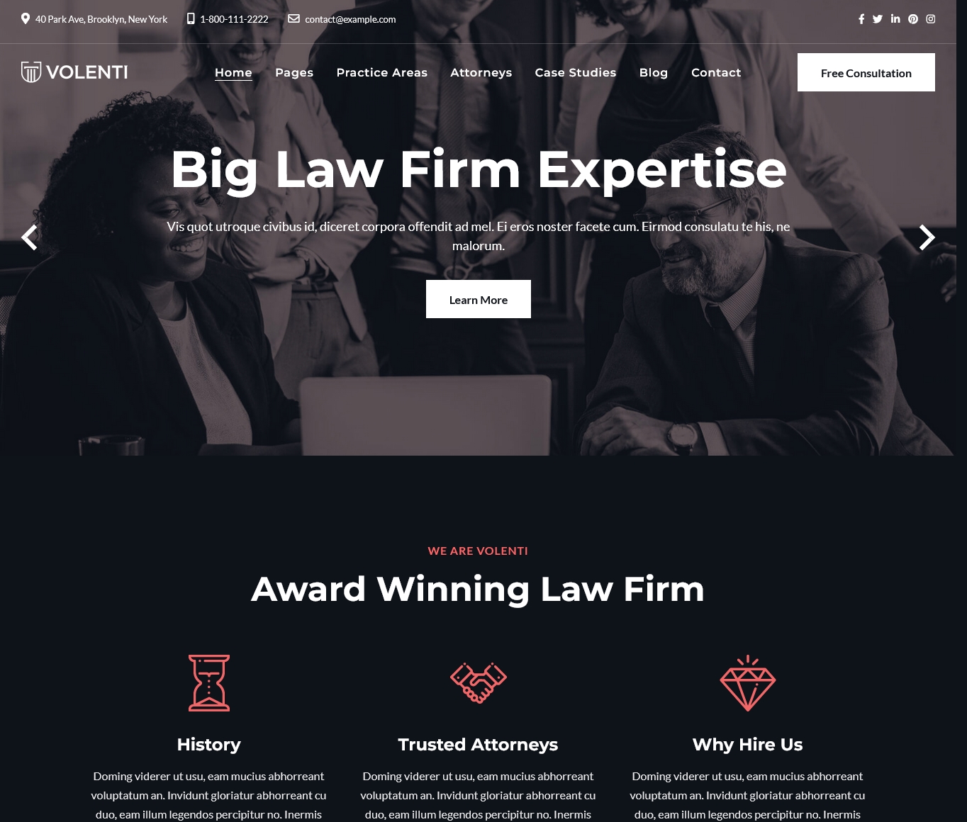 Law Firm Attorney Lawyer Template