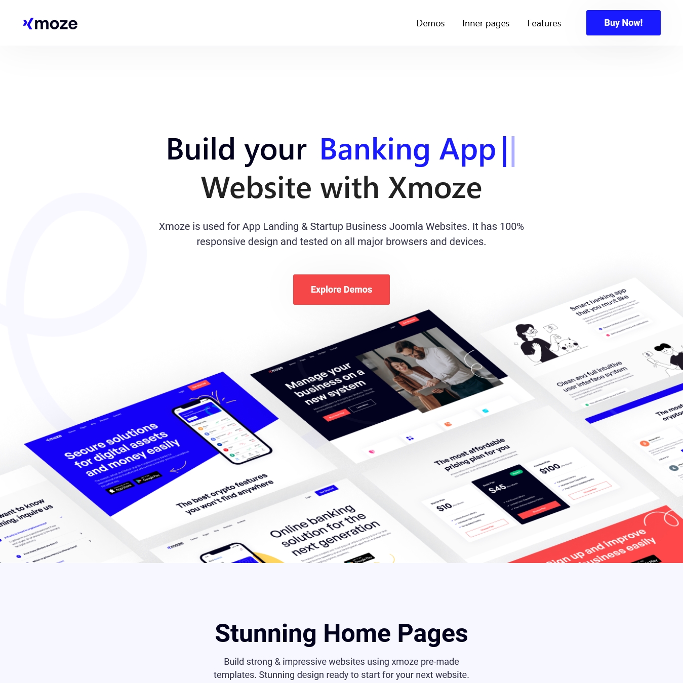 Xmoze Saas Software Startup Joomla 4 Template