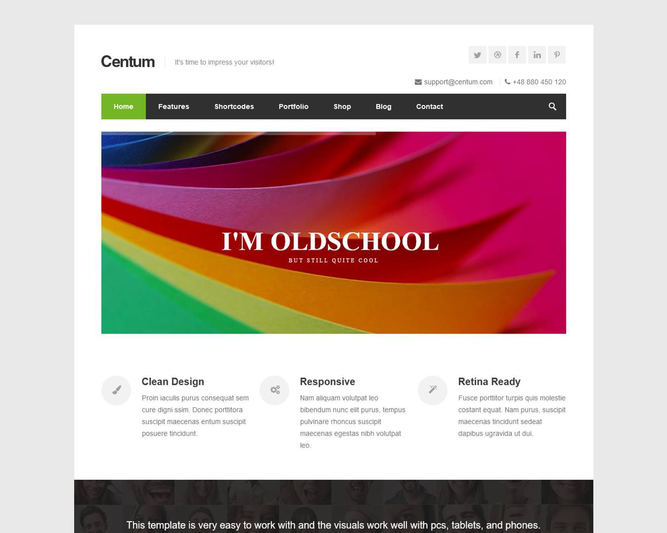 Centum Responsive HTML Template