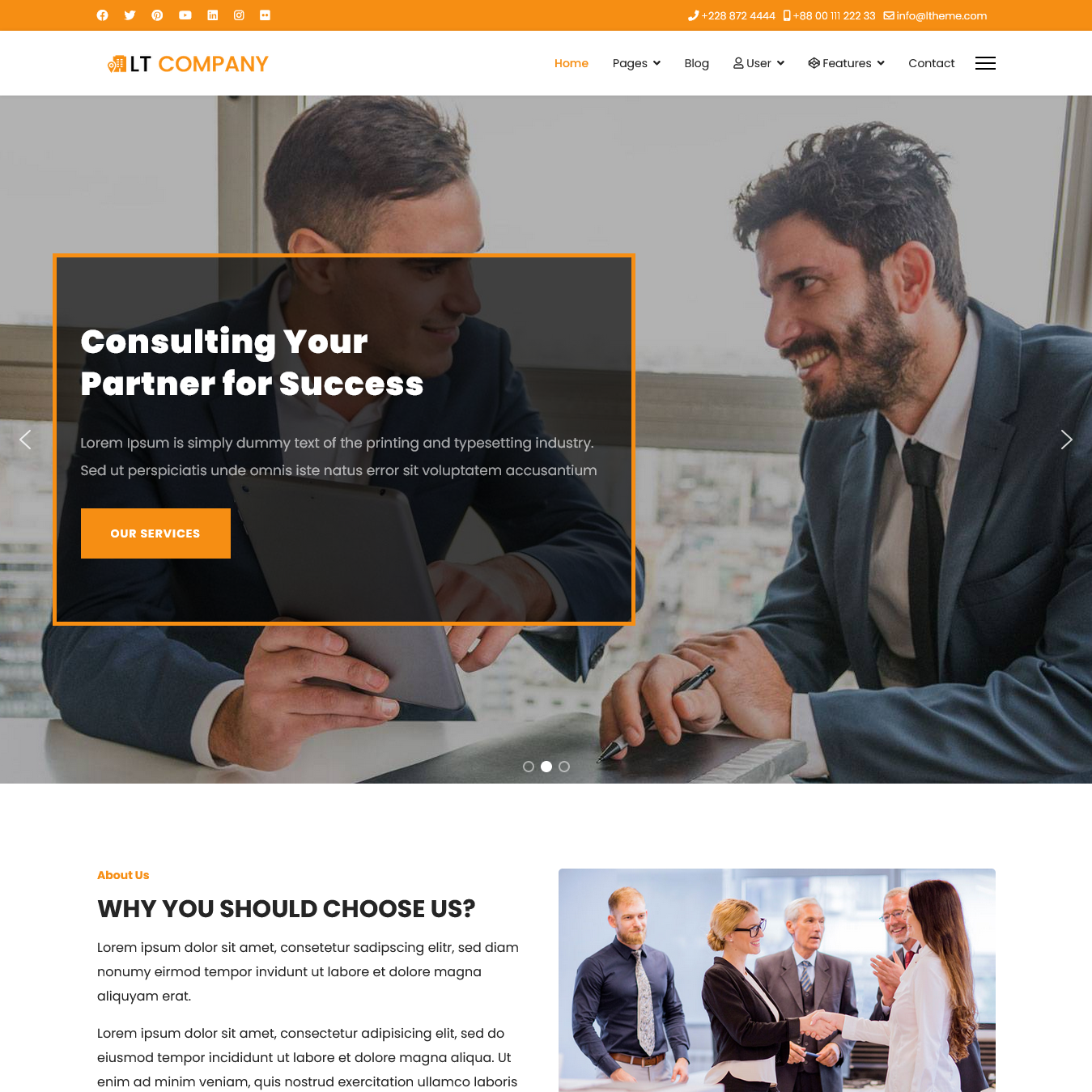 LT Company Free Joomla Business Template