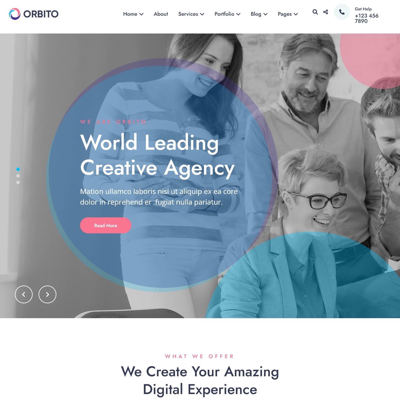 Orbito Creative Agency Joomla Template