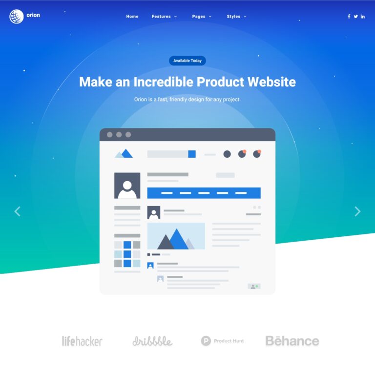 Orion Joomla Template