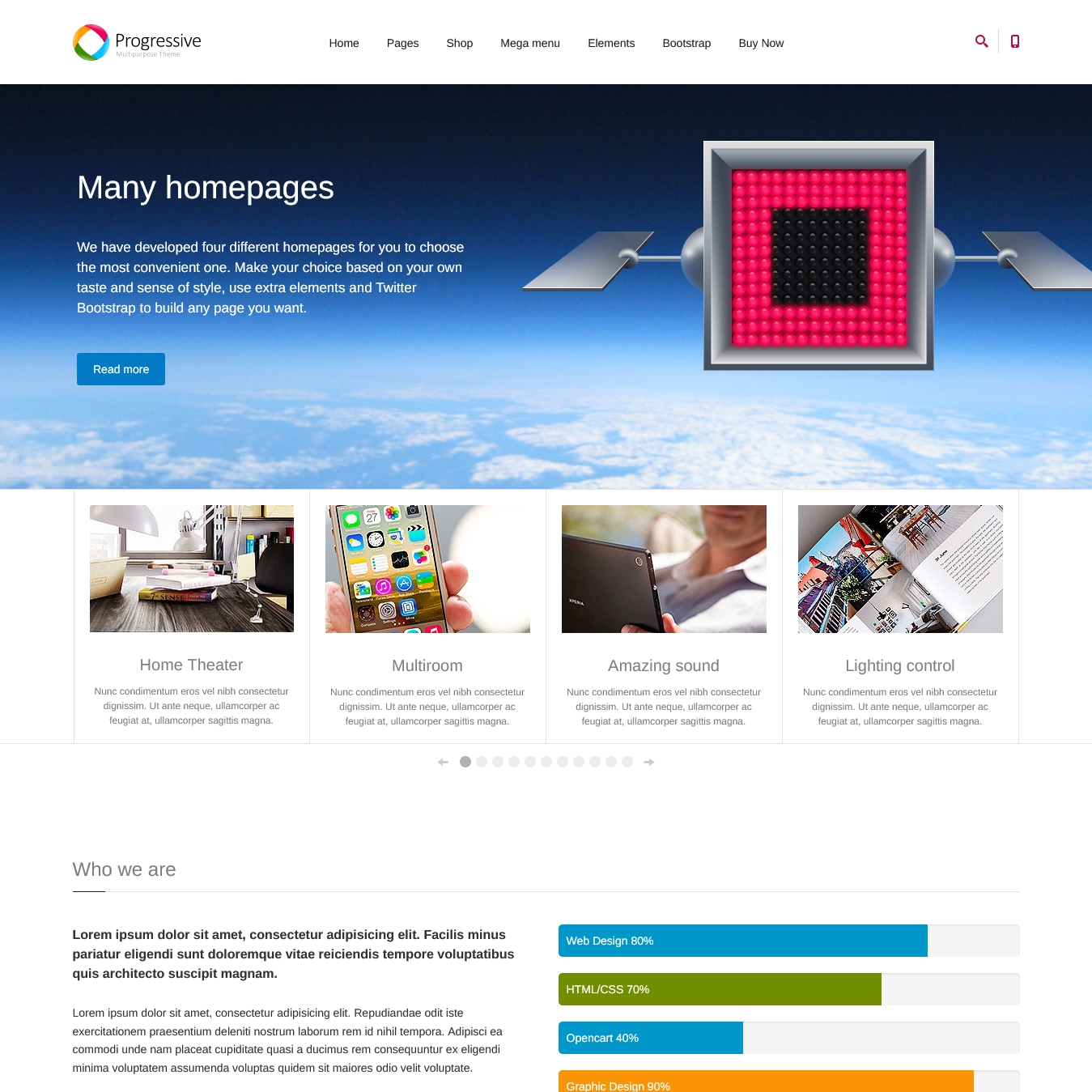 Progressive Multipurpose Joomla Template