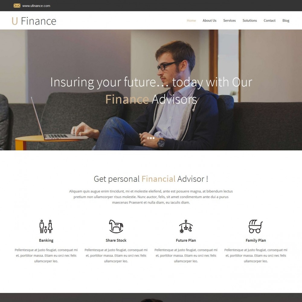 U Finance Business Portfolio Joomla Template