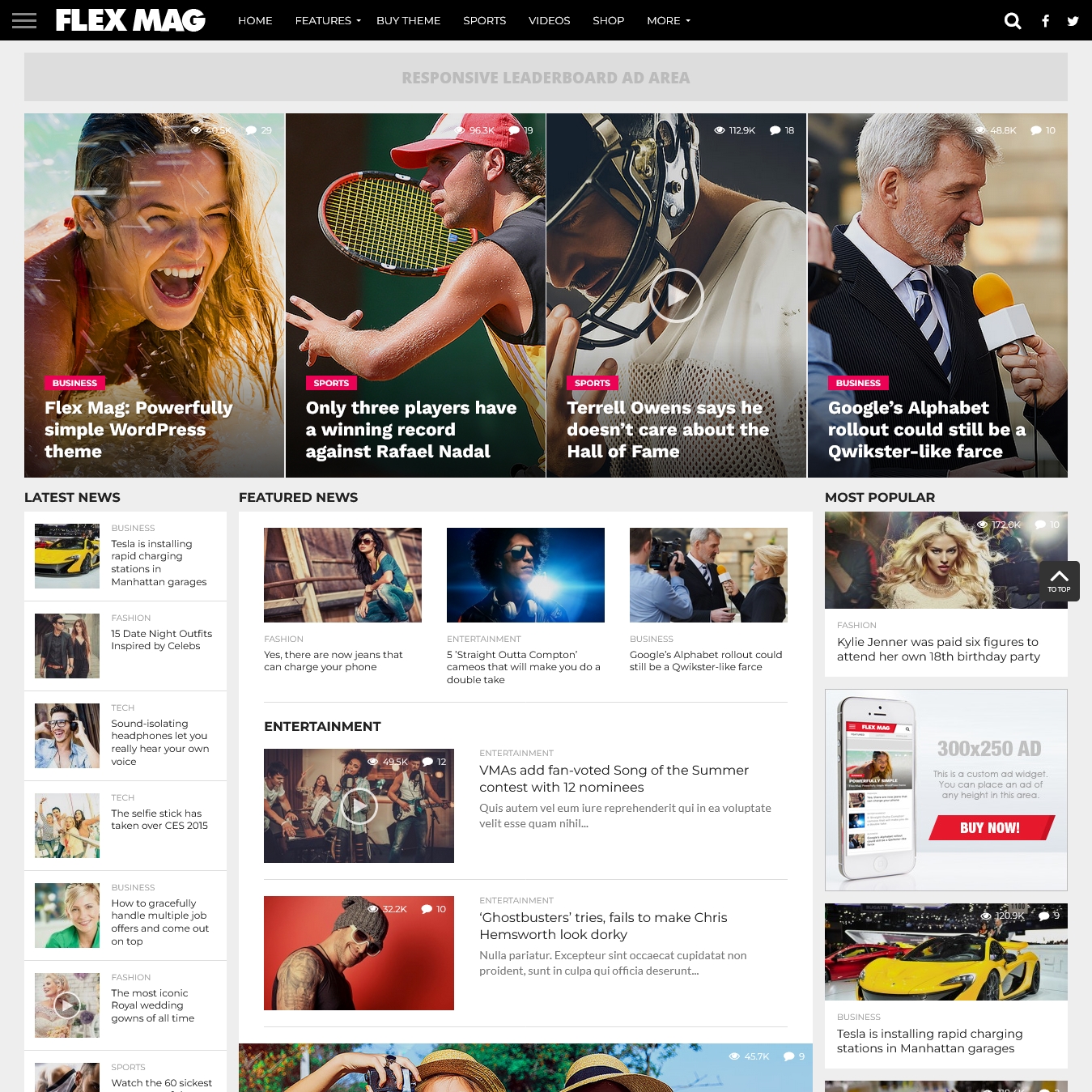 Flex Mag Powerfully Simple WordPress News & Magazine Theme
