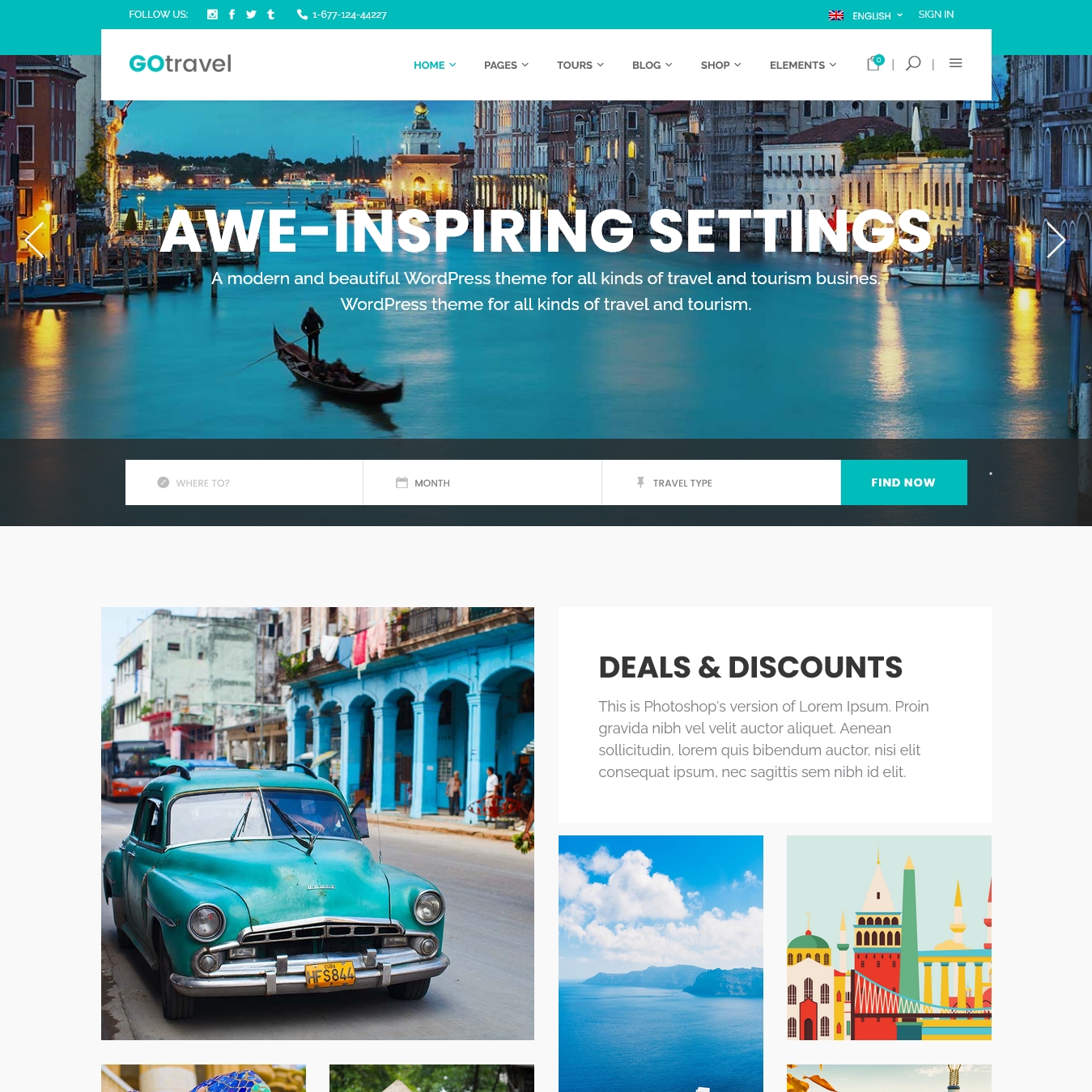 Go Travel Agency & Tourism Theme