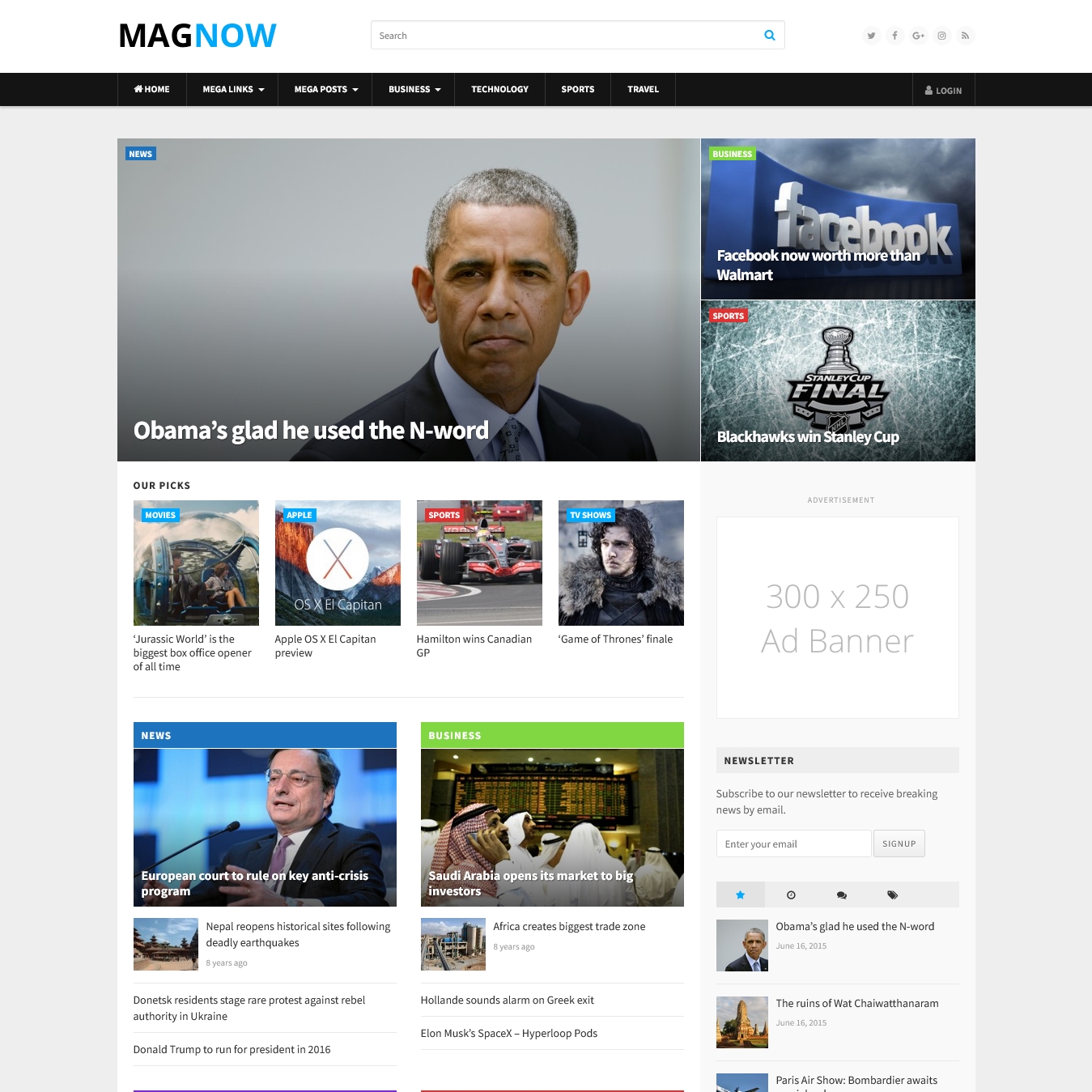 MagNow WordPress Magazine Theme