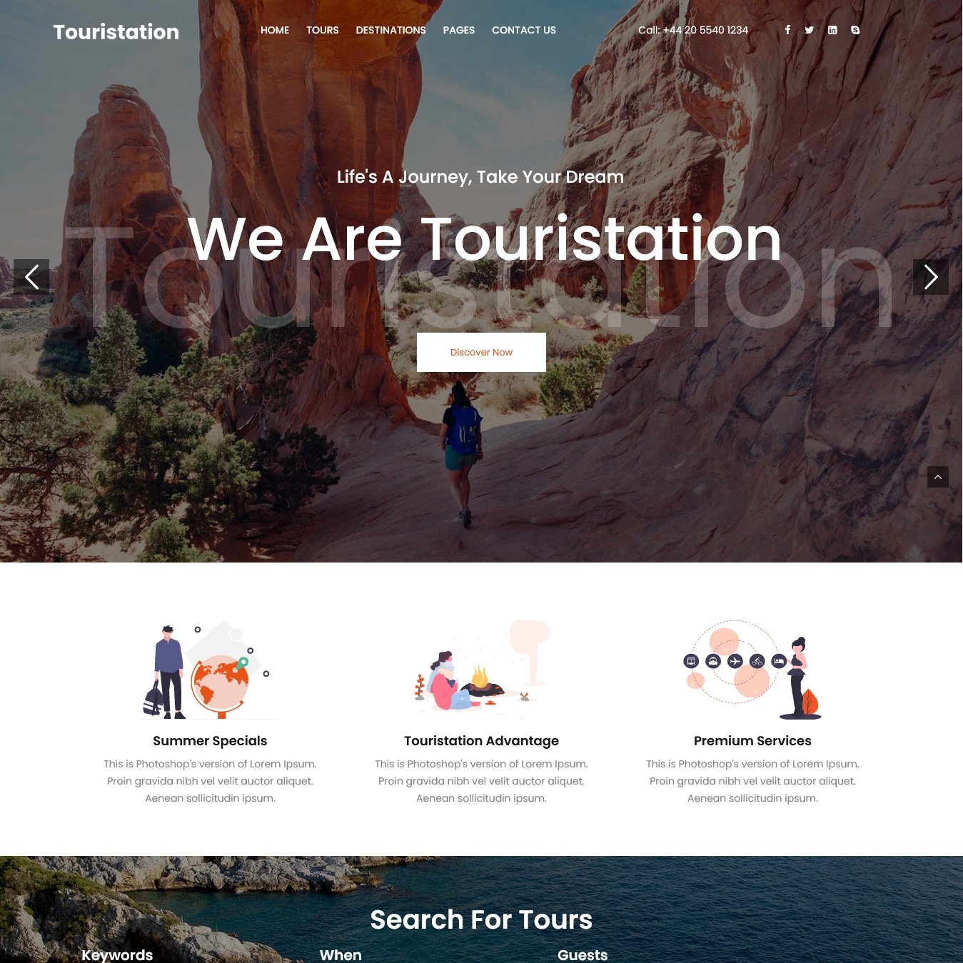 Touristation Tour & Travel Booking WordPress Theme