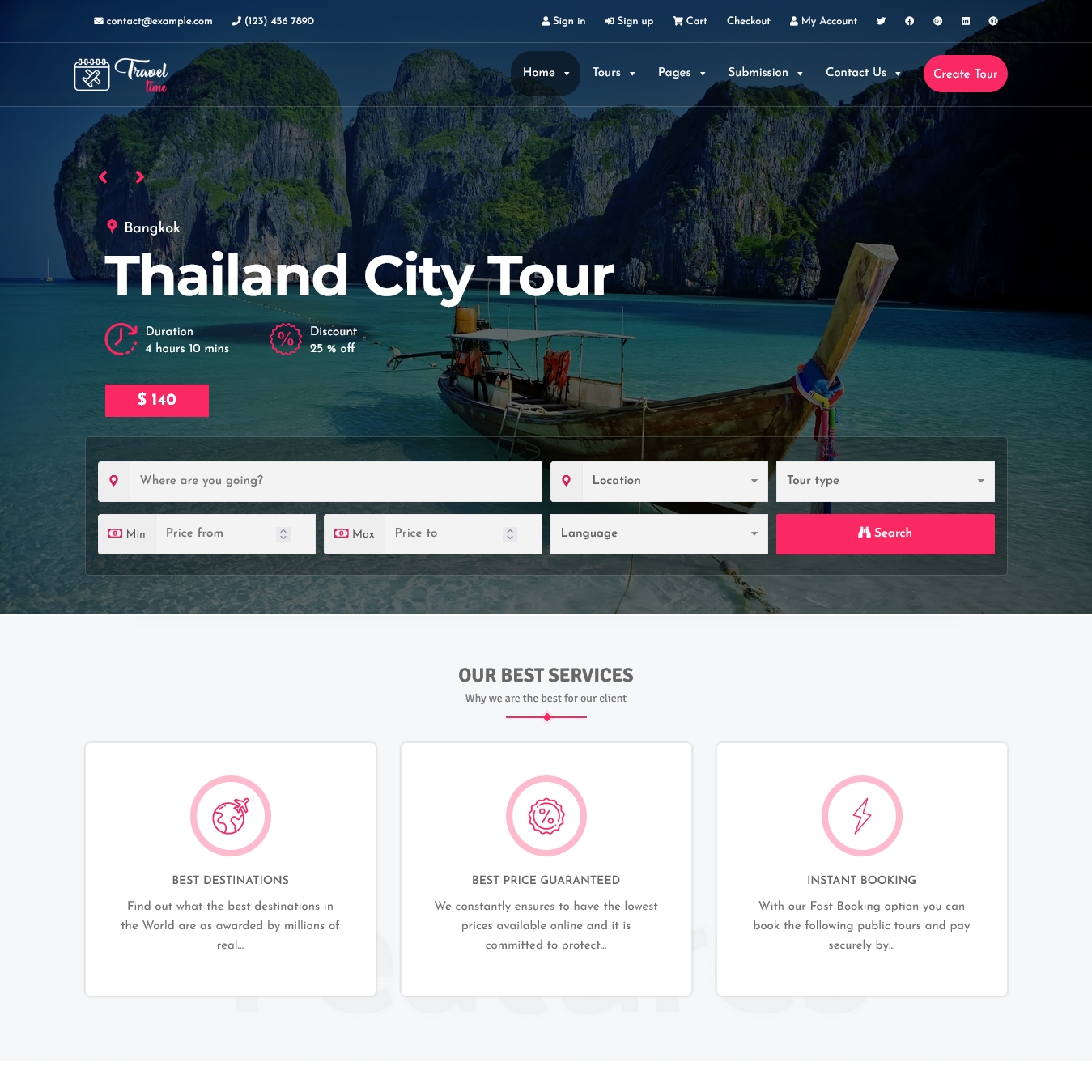 TravelTime - Complete Tour & Travel Agency WordPress Theme