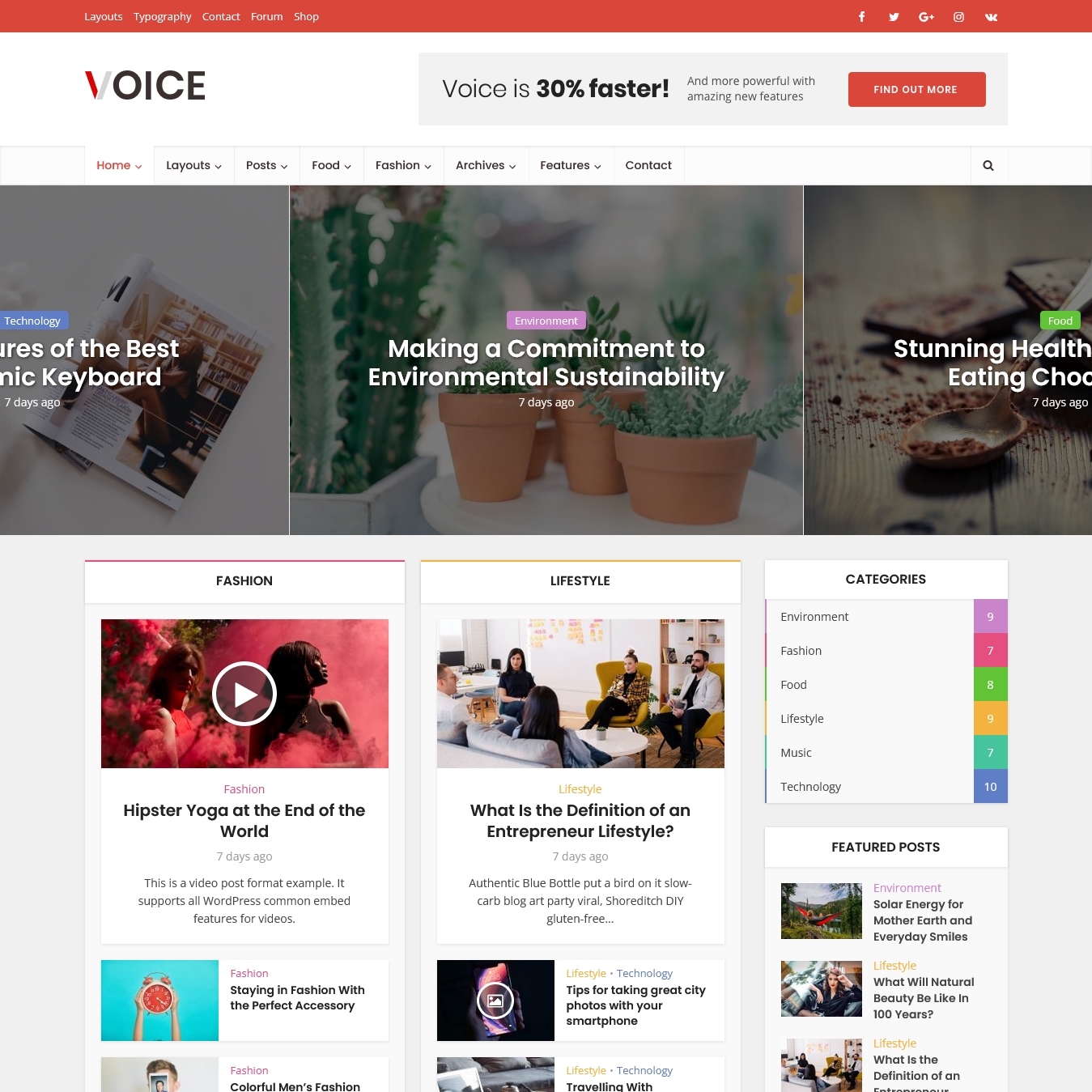 Voice Magazine WordPress Theme