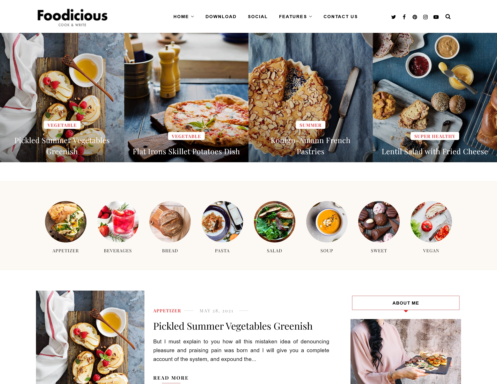 Foodicious Food Blogger Theme