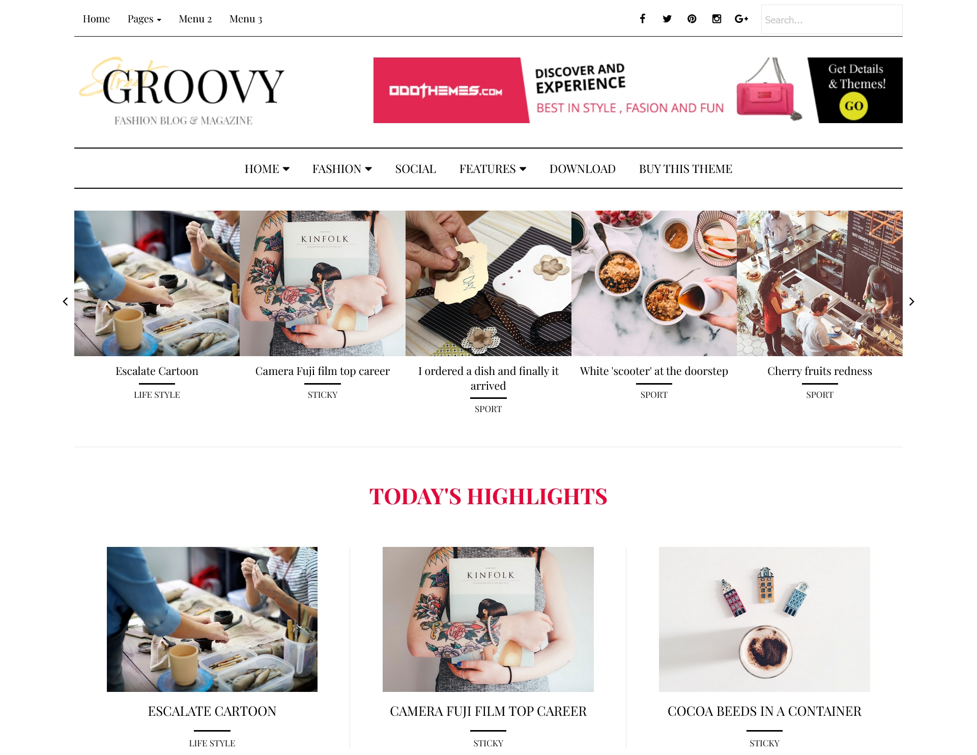 Groovy Fashion Blogger Theme