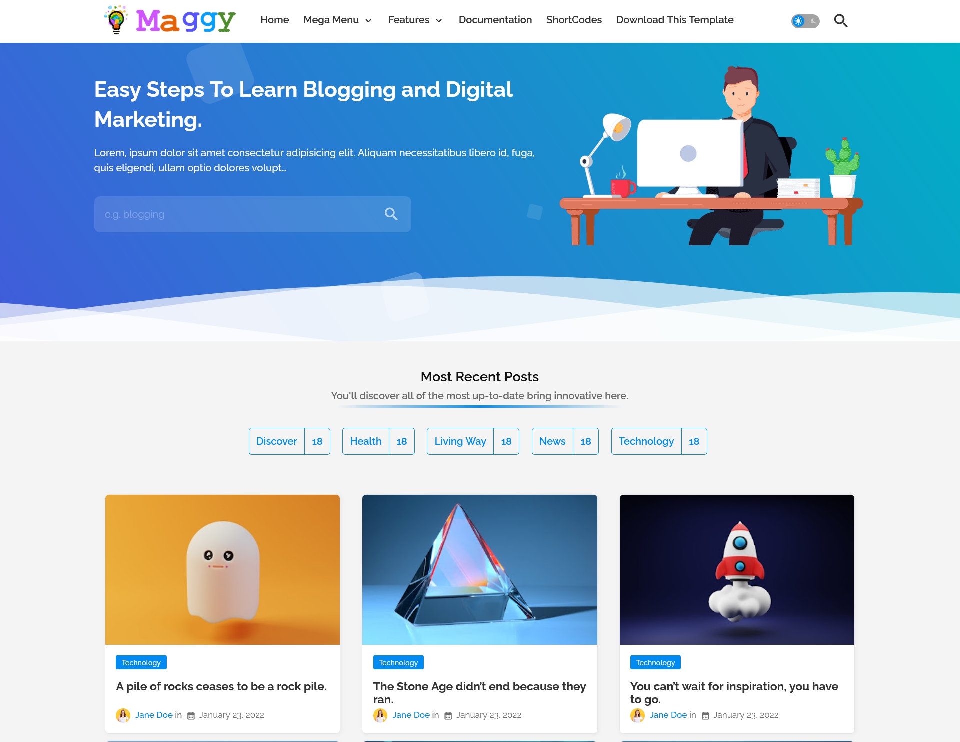 Maggy Blogger Template